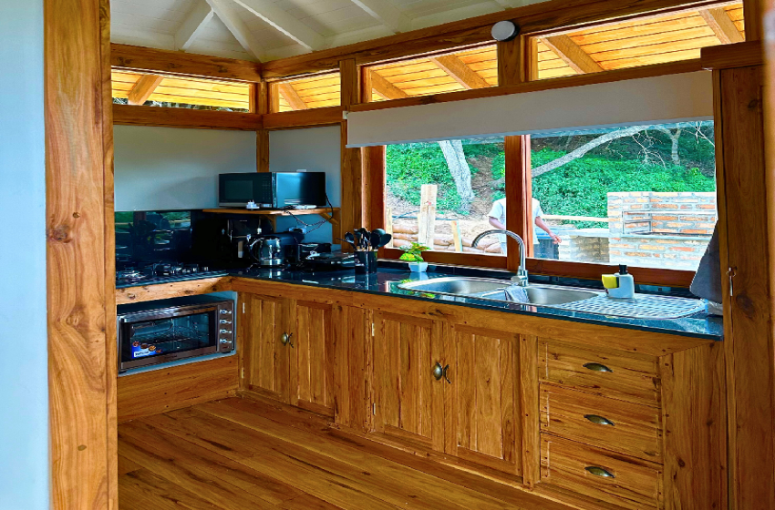 Kitchen at V&K Peak in Ponta Mamoli