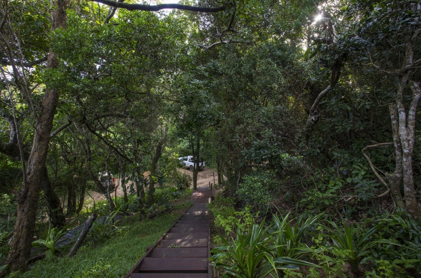 Walkway at Campismo Ninho 23 in Ponta Malongane