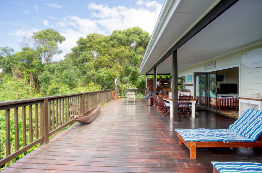 Deck at Campismo Ninho 40 in Ponta Malongane