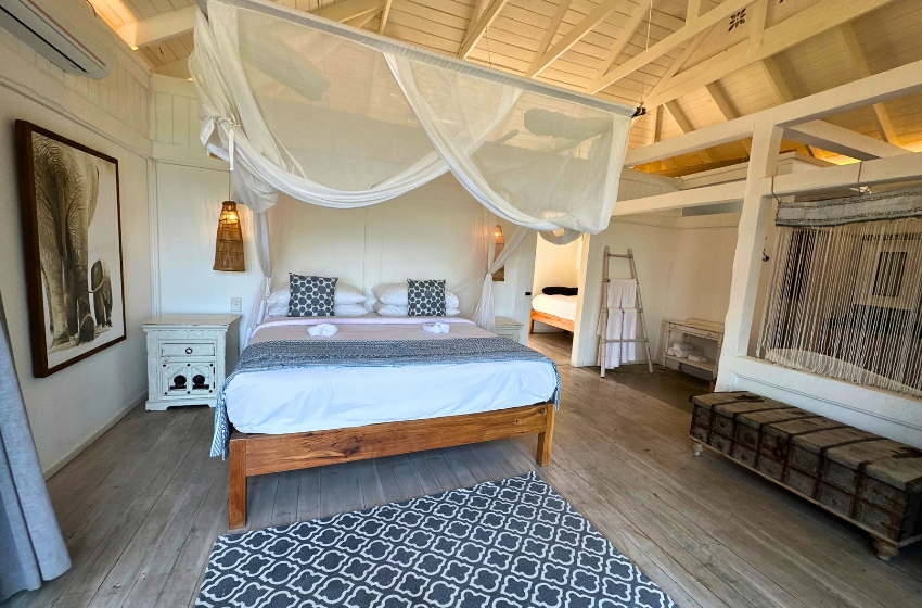 Bedroom 1 at Aloha 17 in Ponta Mamoli