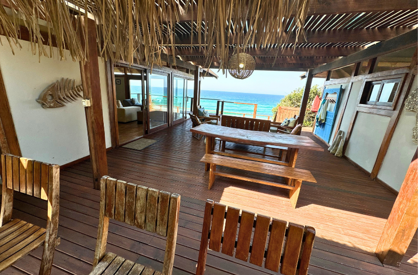 Verandah at Aloha 17 in Ponta Mamoli