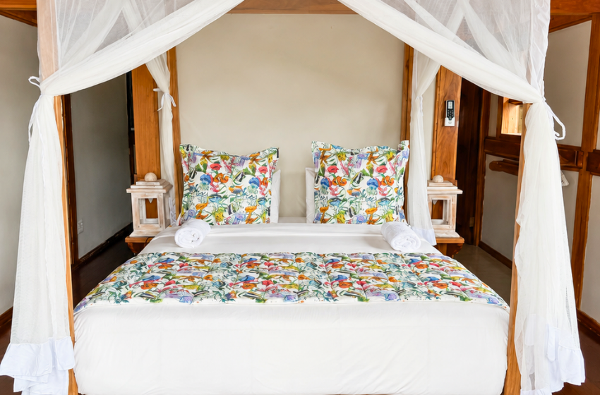 Bedroom 2 at Aloha 18 in Ponta Mamoli