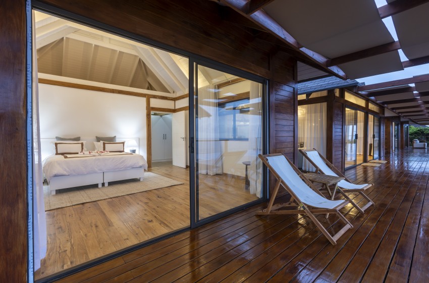 bedroom with singles at Aloha 8 in Ponta Mamoli