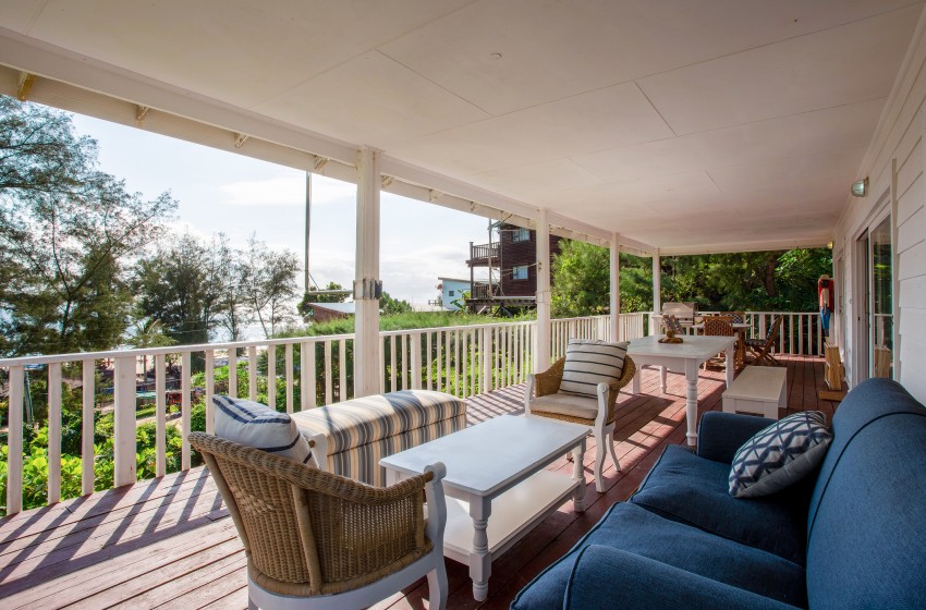 veranda at Casa Branca in Ponta do Ouro